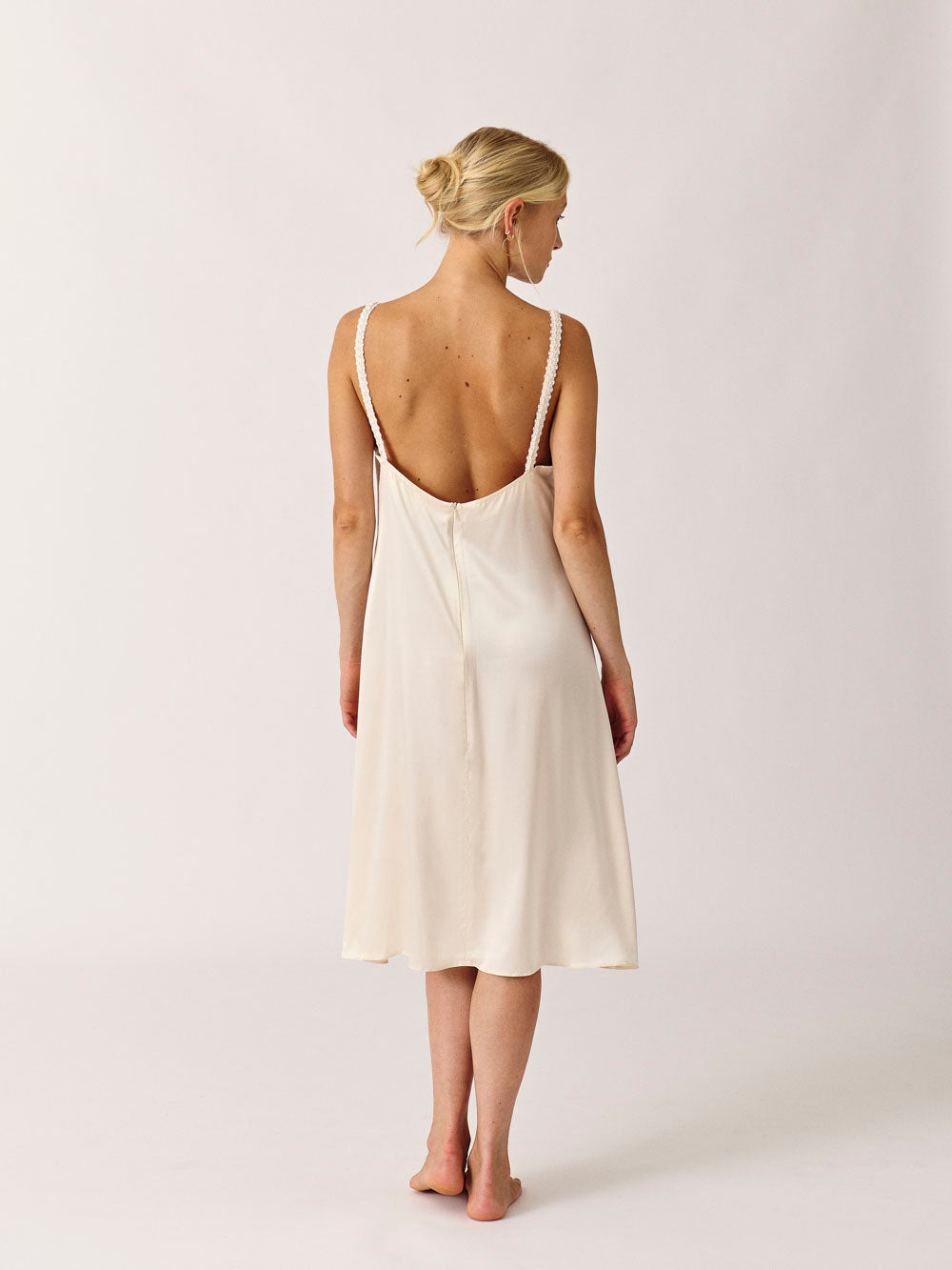 Silk Sleeveless Short Dress HANA