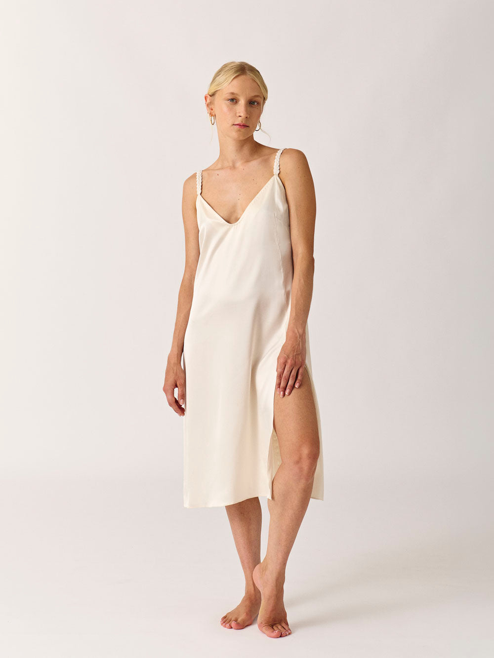 Silk Sleeveless Short Dress HANA